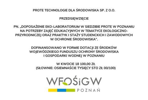 Edukacja ekologiczna 2026 – doposażenie Eko-Laboratorium